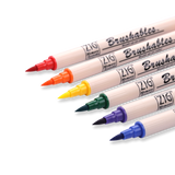 Kuretake ZIG Brushables Brush Pen - 6 Color Vivid Set - Stationery Pal