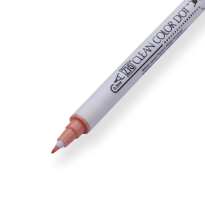 Kuretake ZIG Clean Color Dot Double-Sided Marker - Island Coral 207 - Stationery Pal