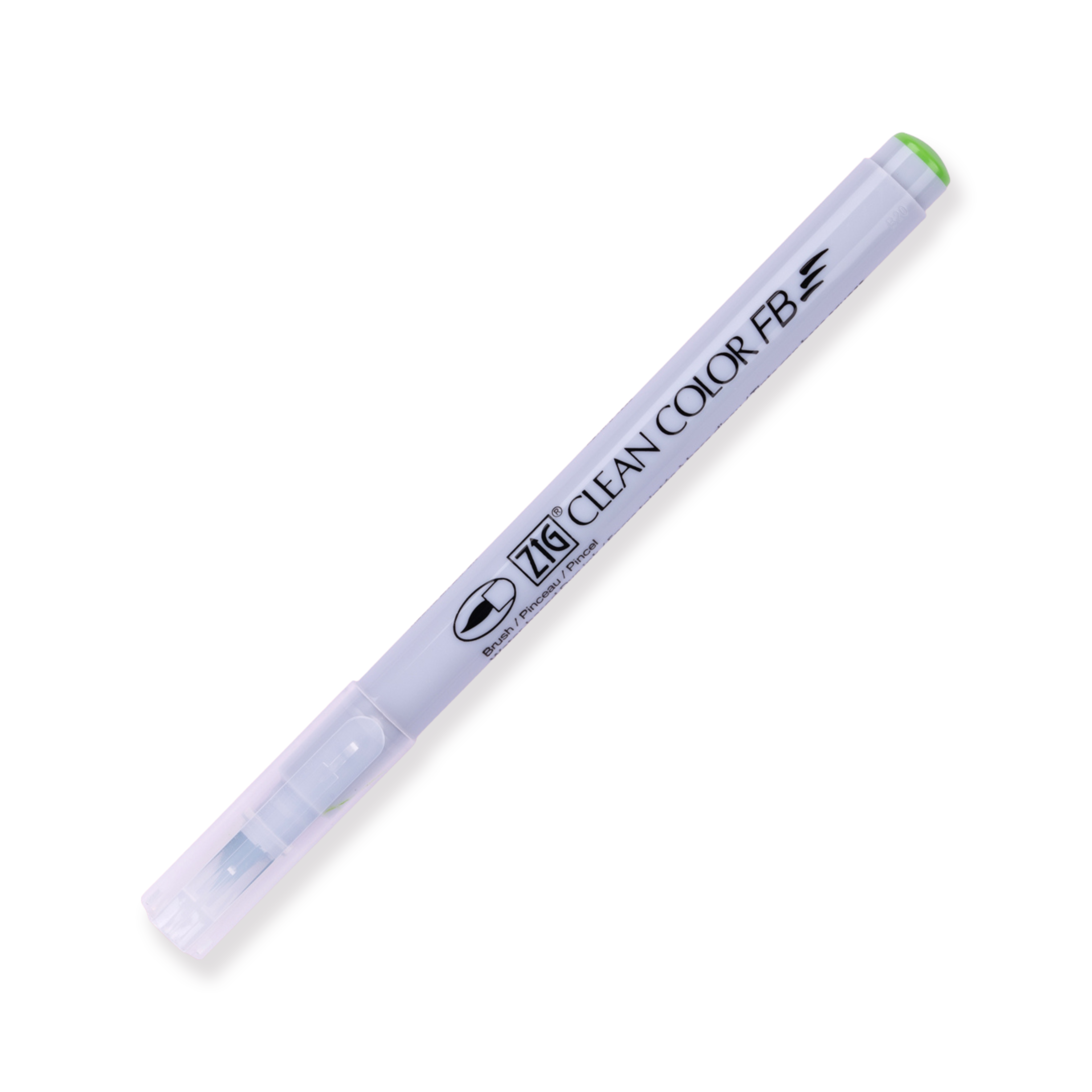 Kuretake ZIG Clean Color FB Rotulador con punta de fieltro - Juego de 12 colores - Brillante