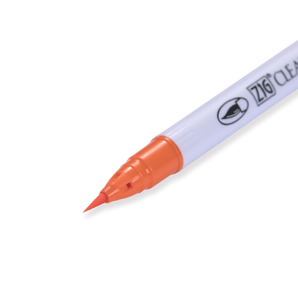 Kuretake ZIG Clean Color Real Brush Pen - Orange - 070