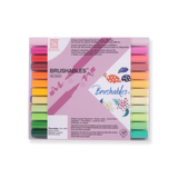 Kuretake Zig Brushables Brush Pen - 24 Colors Set - Stationery Pal