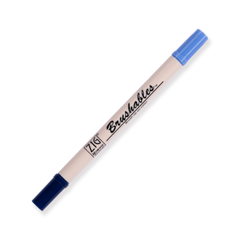 Kuretake Zig Brushables Brush Pen - 4 Colors Blue Set - Stationery Pal