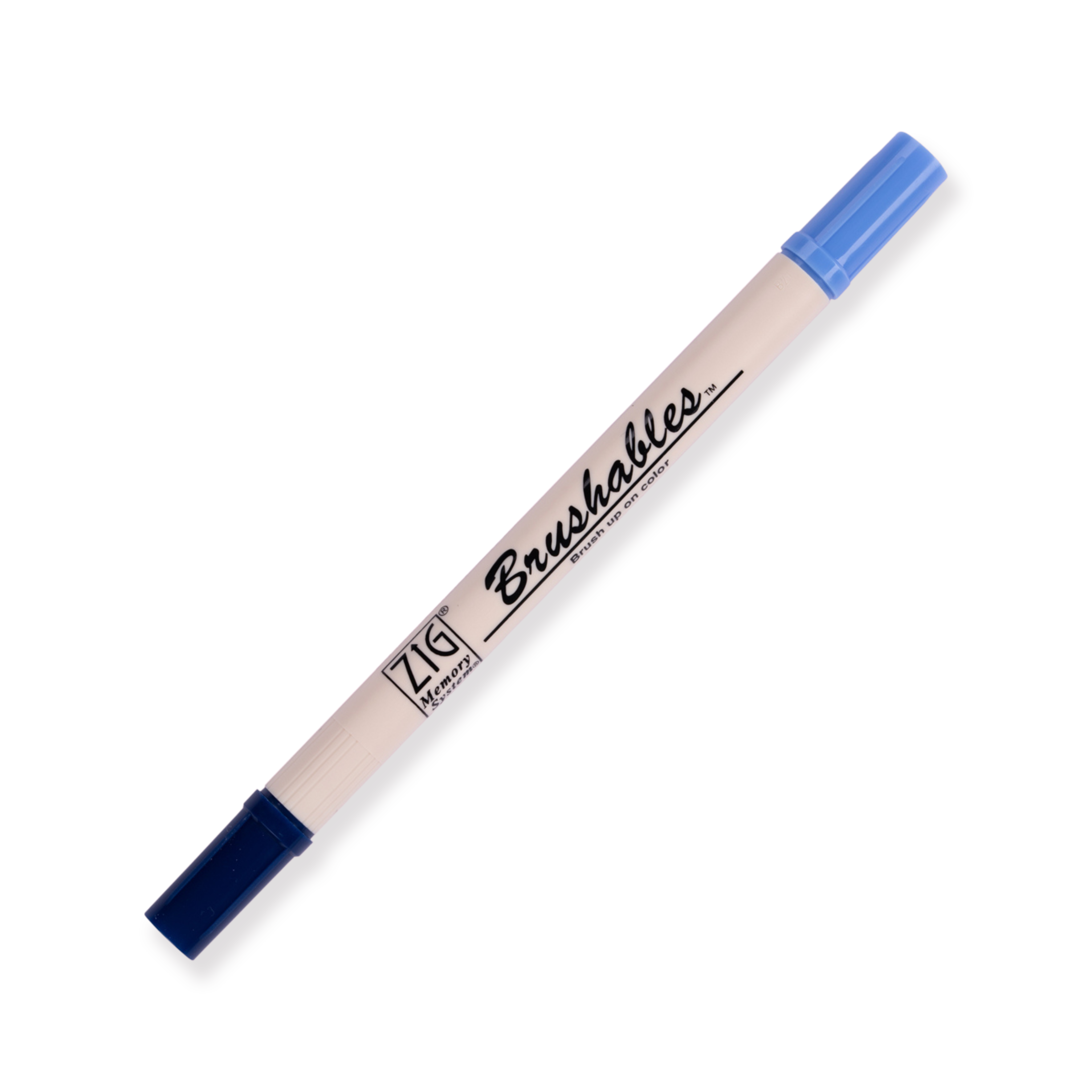 Kuretake Zig Brushables Brush Pen - 4 Colors Blue Set