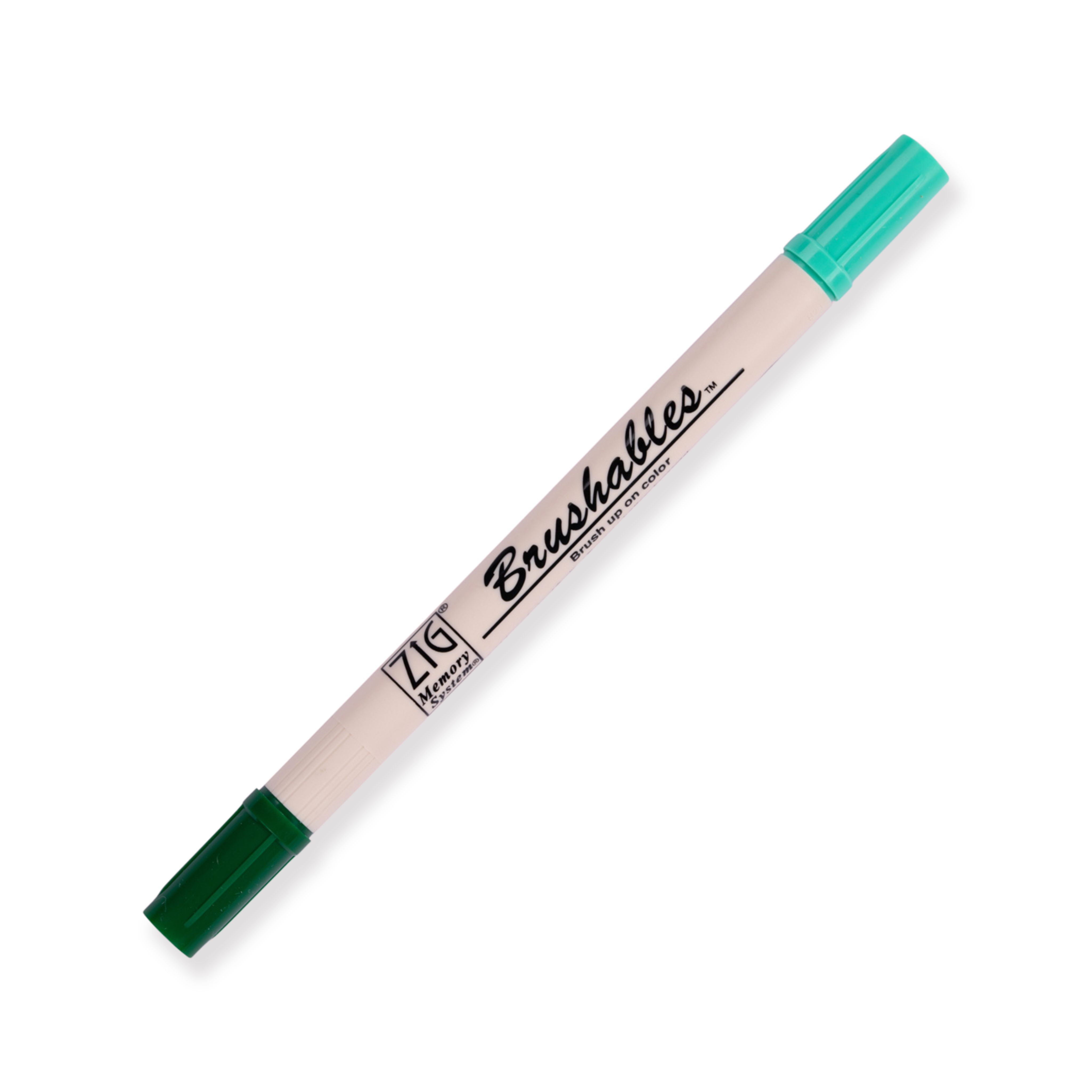 Kuretake Zig Brushables Brush Pen - Juego de 4 colores verde