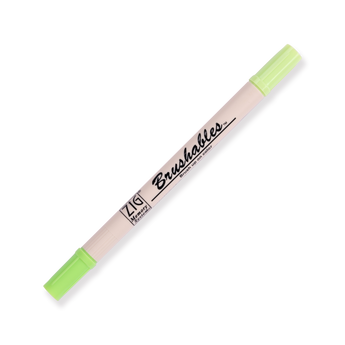 Kuretake Zig Brushables Brush Pen - 4 Colors Green Set - Stationery Pal