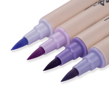 Kuretake Zig Brushables Brush Pen - 4 Colors Purple Set - Stationery Pal