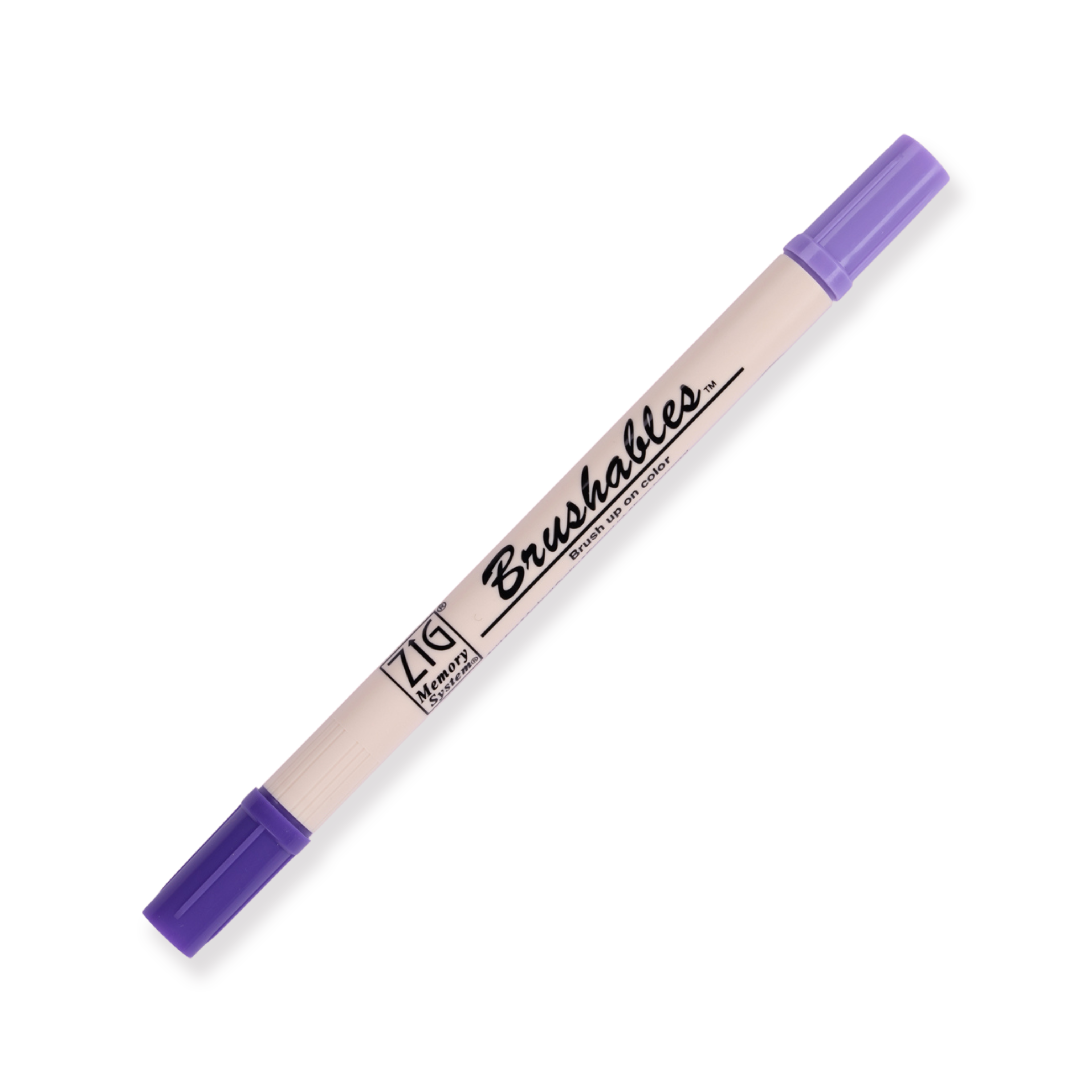 Kuretake Zig Brushables Brush Pen - Juego de 4 colores morados