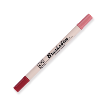 Kuretake Zig Brushables Brush Pen - 4 Colors Red Set - Stationery Pal