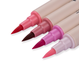 Kuretake Zig Brushables Brush Pen - 4 Colors Red Set - Stationery Pal