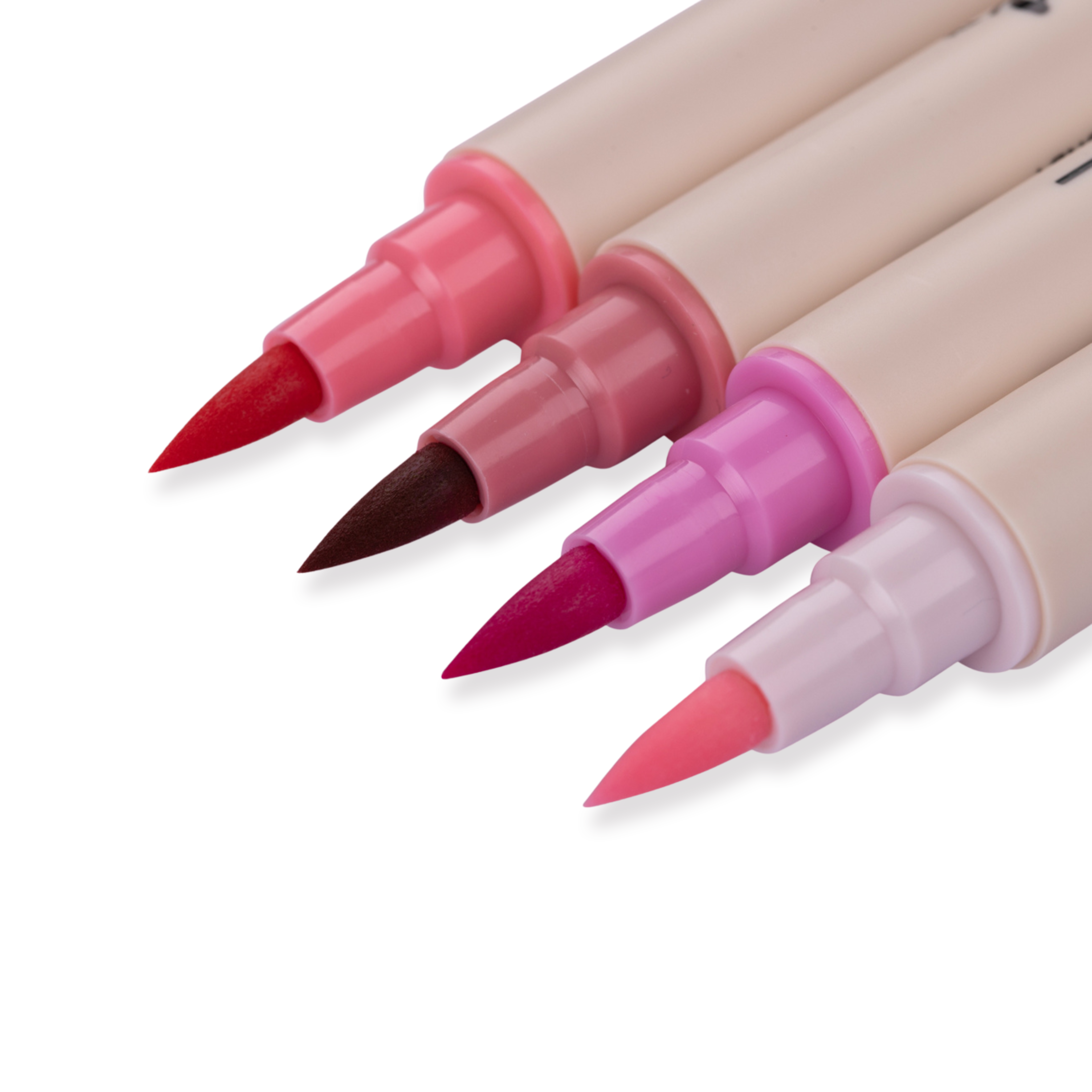 Kuretake Zig Brushables Brush Pen - 4 Colors Red Set