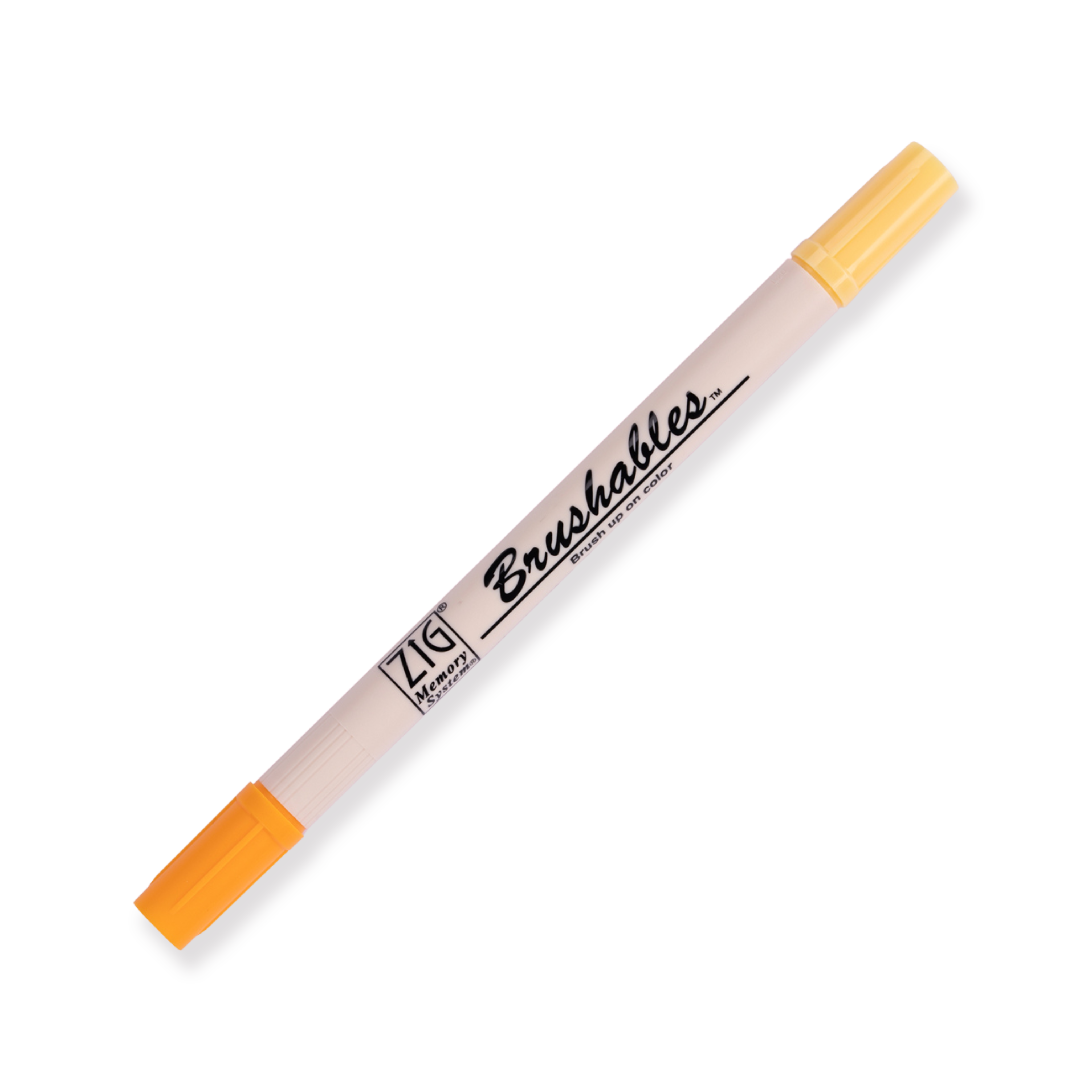 Kuretake Zig Brushables Brush Pen - Juego de 4 colores amarillos
