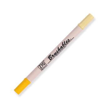 Kuretake Zig Brushables Brush Pen - 4 Colors Yellow Set - Stationery Pal