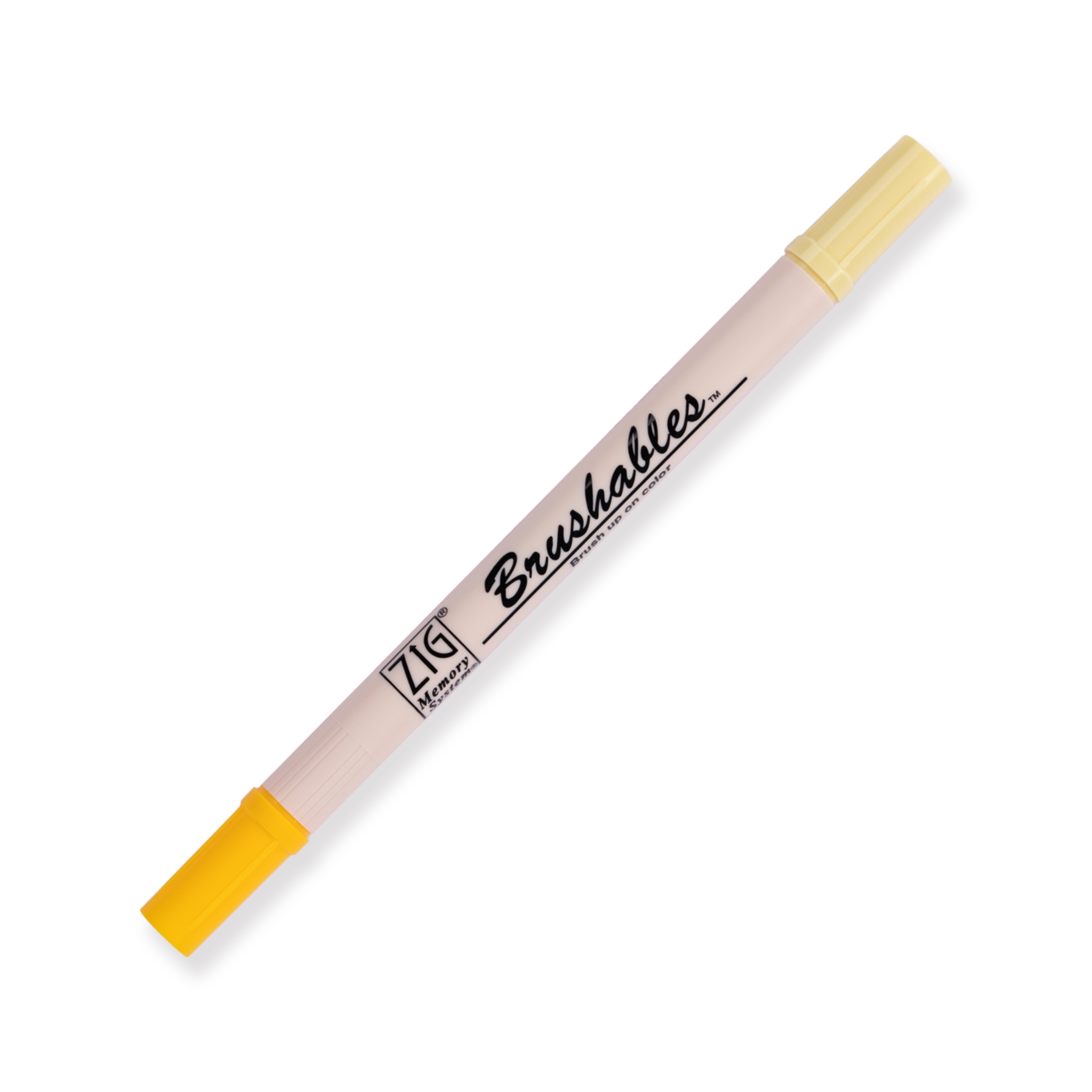 Kuretake Zig Brushables Brush Pen - Juego de 4 colores amarillos