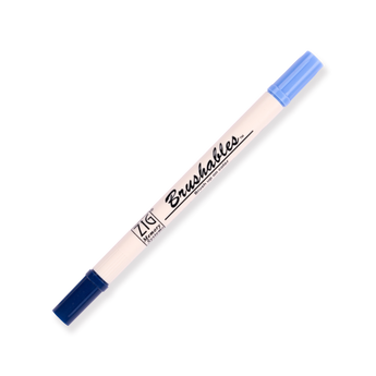 Kuretake Zig Brushables Brush Pen - Navy 035 - Stationery Pal