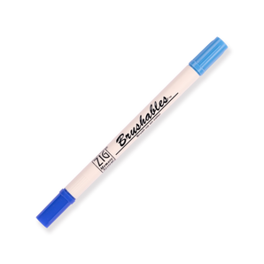 Kuretake Zig Brushables Brush Pen - Pure Blue 030 - Stationery Pal