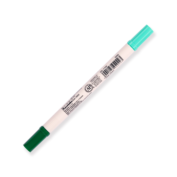 Kuretake Zig Brushables Brush Pen - Pure Green 040 - Stationery Pal