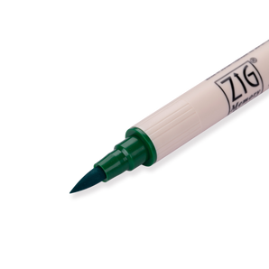 Kuretake Zig Brushables Brush Pen - Pure Green 040 - Stationery Pal