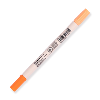 Kuretake Zig Brushables Brush Pen - Pure Orange 070 - Stationery Pal