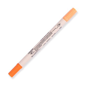 Kuretake Zig Brushables Brush Pen - Pure Orange 070 - Stationery Pal