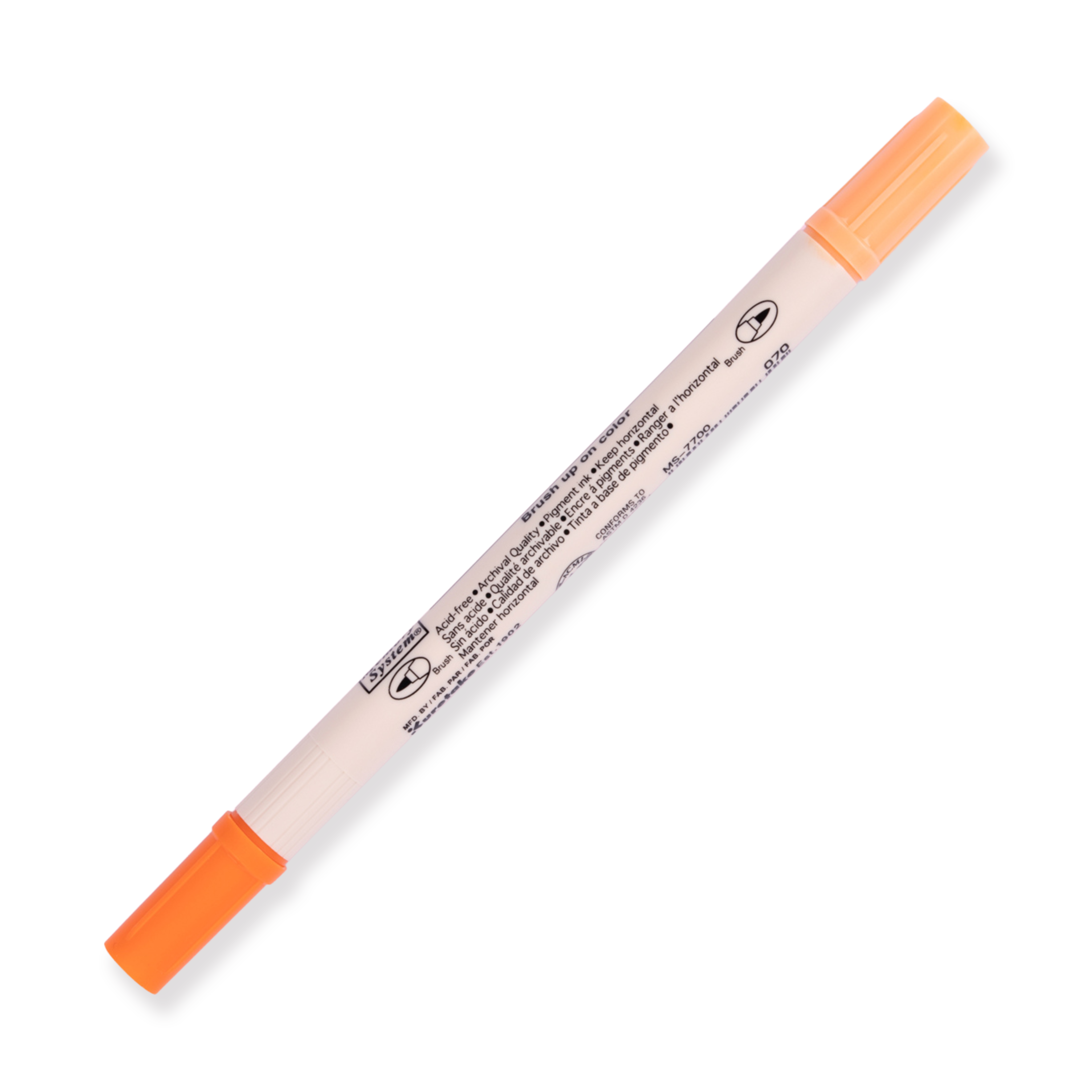 Kuretake Zig Brushables Pinselstift - Pure Orange 070