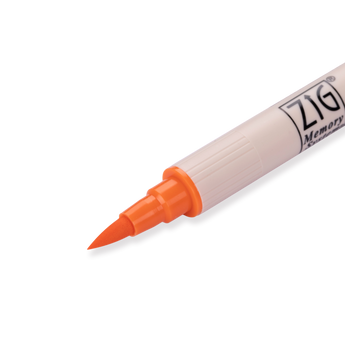 Kuretake Zig Brushables Brush Pen - Pure Orange 070 - Stationery Pal