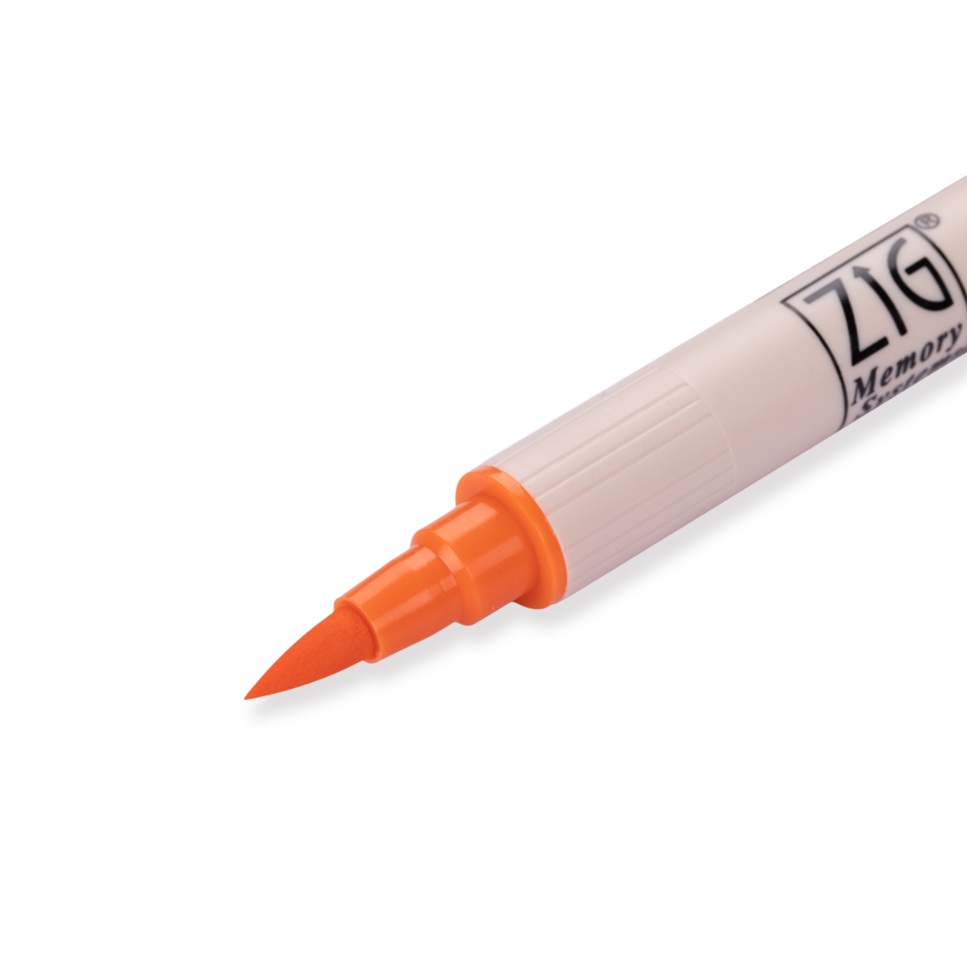 Kuretake Zig Brushables Brush Pen - Pure Orange 070