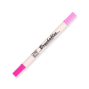 Kuretake Zig Brushables Brush Pen - Pure Pink 025 - Stationery Pal