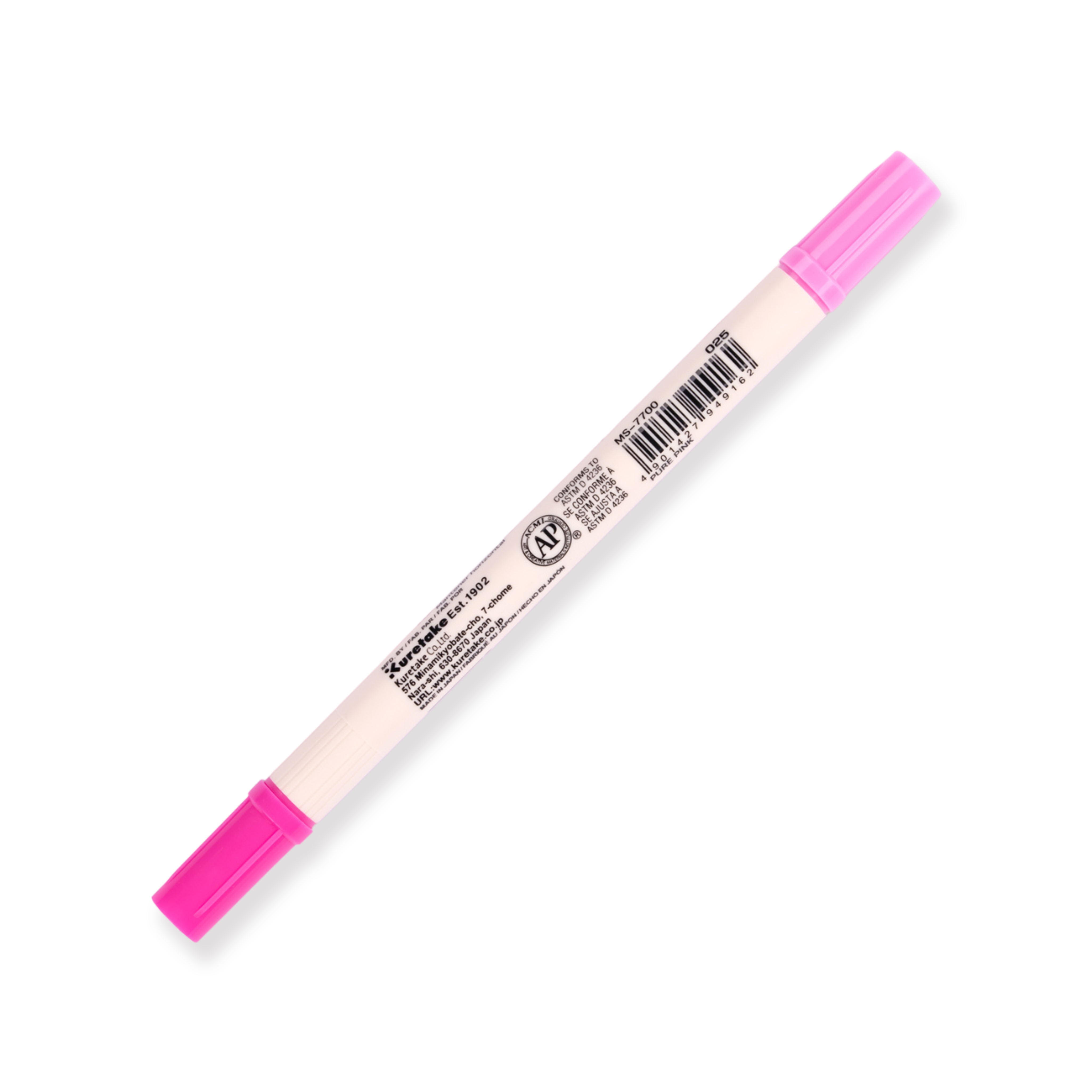 Kuretake Zig Brushables Brush Pen - Rosa puro 025
