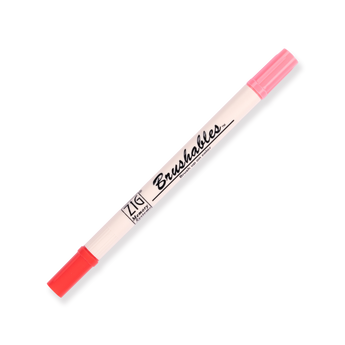 Kuretake Zig Brushables Brush Pen - Pure Red 020 - Stationery Pal