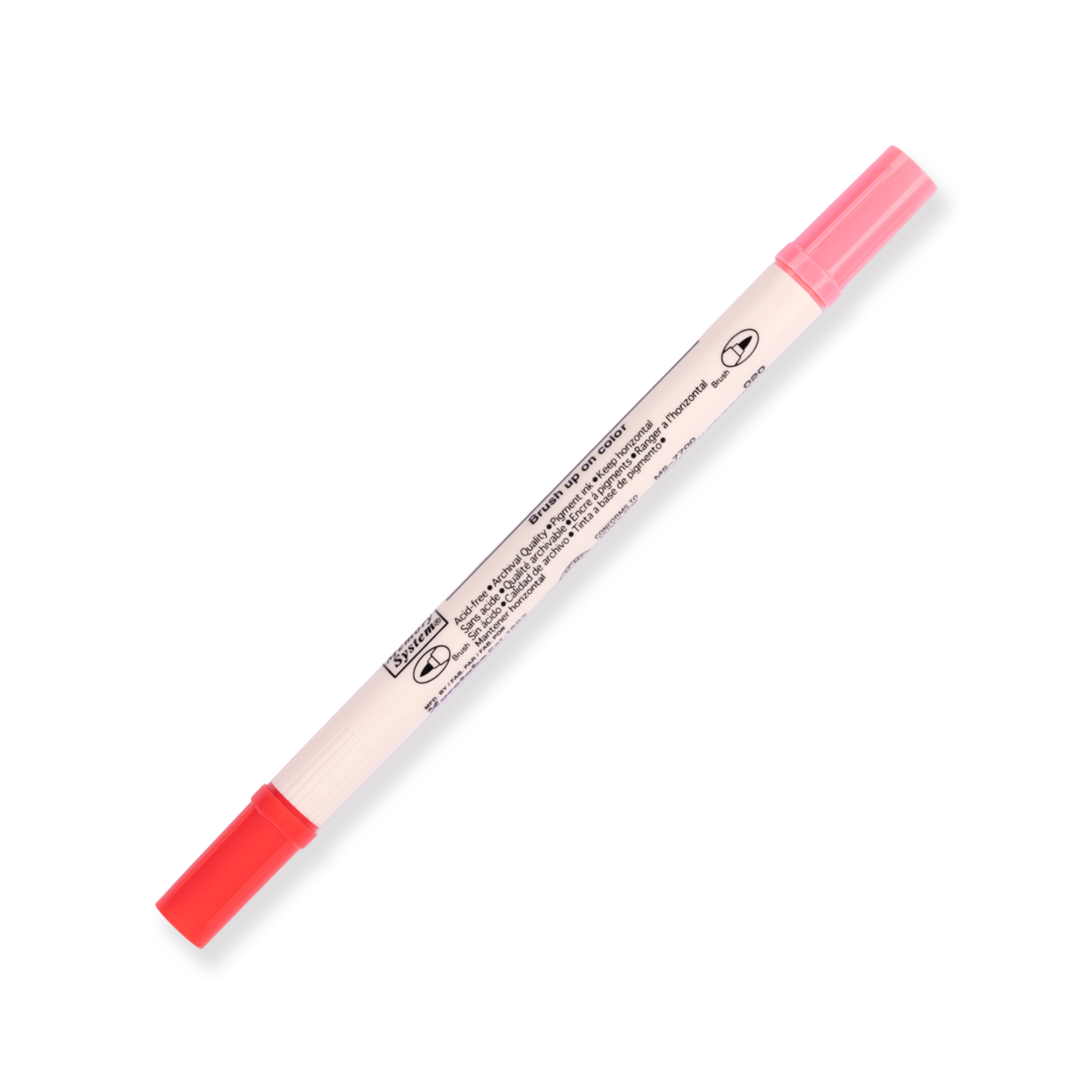 Kuretake Zig Brushables Brush Pen - Rojo puro 020