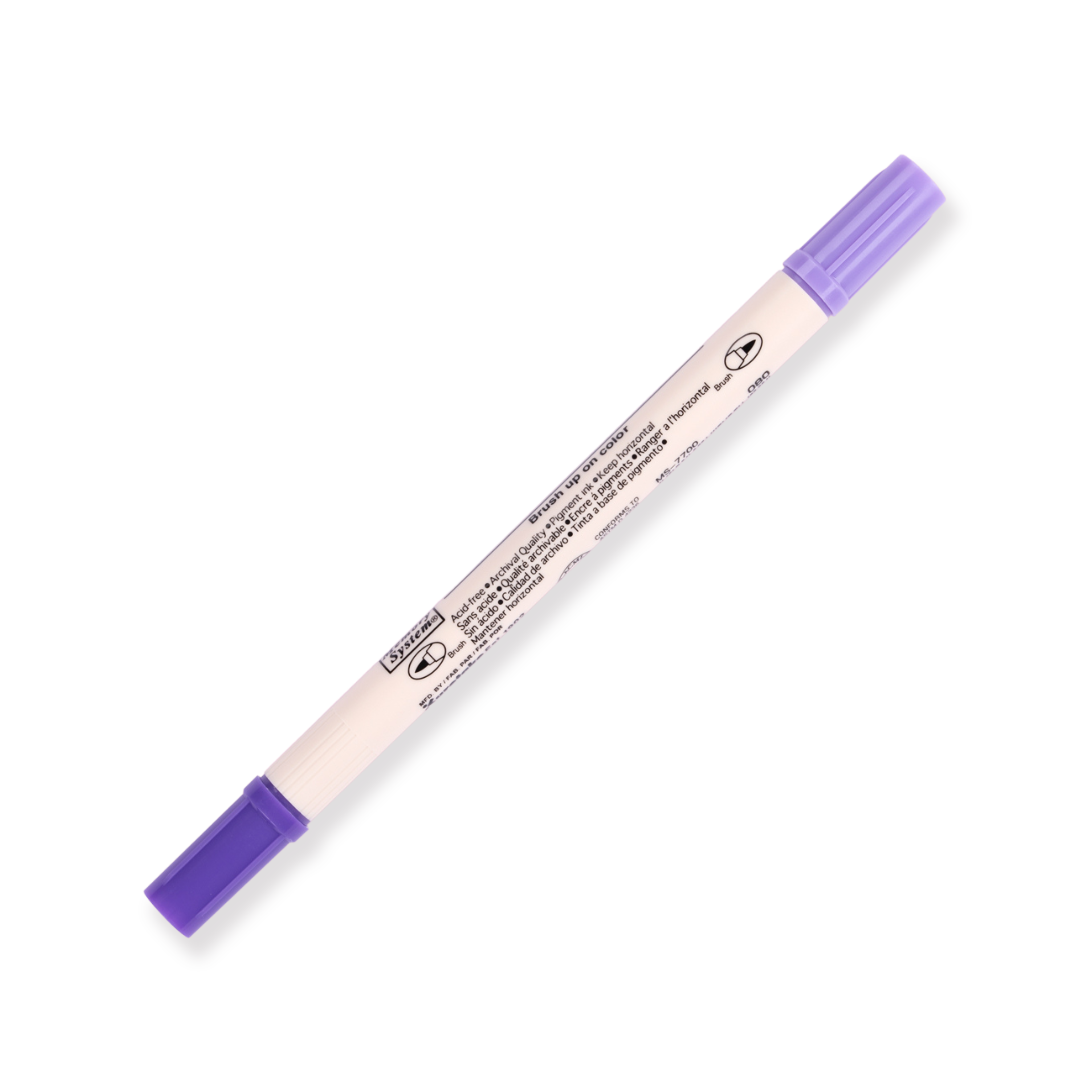 Kuretake Zig Brushables Brush Pen - Pure Violet 080