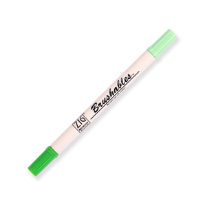 Kuretake Zig Brushables Brush Pen - Spring Green 047 - Stationery Pal