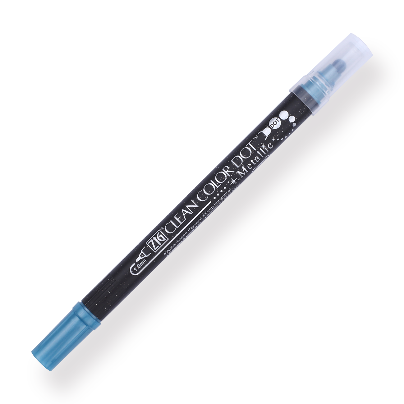 Kuretake Zig Clean Colour Dot Metallic Double-Sided Marker - Blue 125