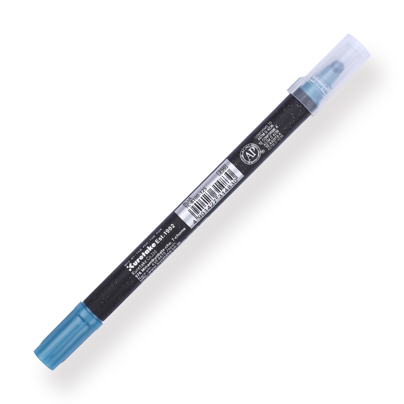 Kuretake Zig Clean Colour Dot Metallic Double-Sided Marker - Blue 125