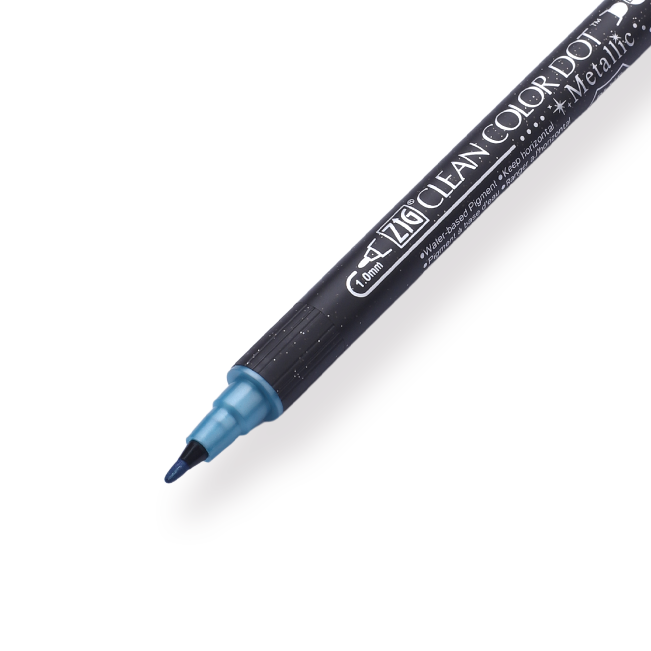 Kuretake Zig Clean Colour Dot Metallic Double-Sided Marker - Blue 125