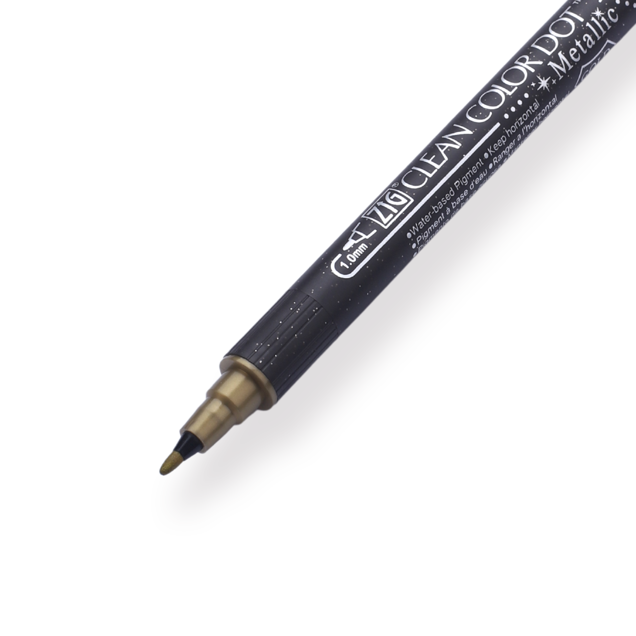 Kuretake Zig Clean Colour Dot Metallic Double-Sided Marker - Gold 101