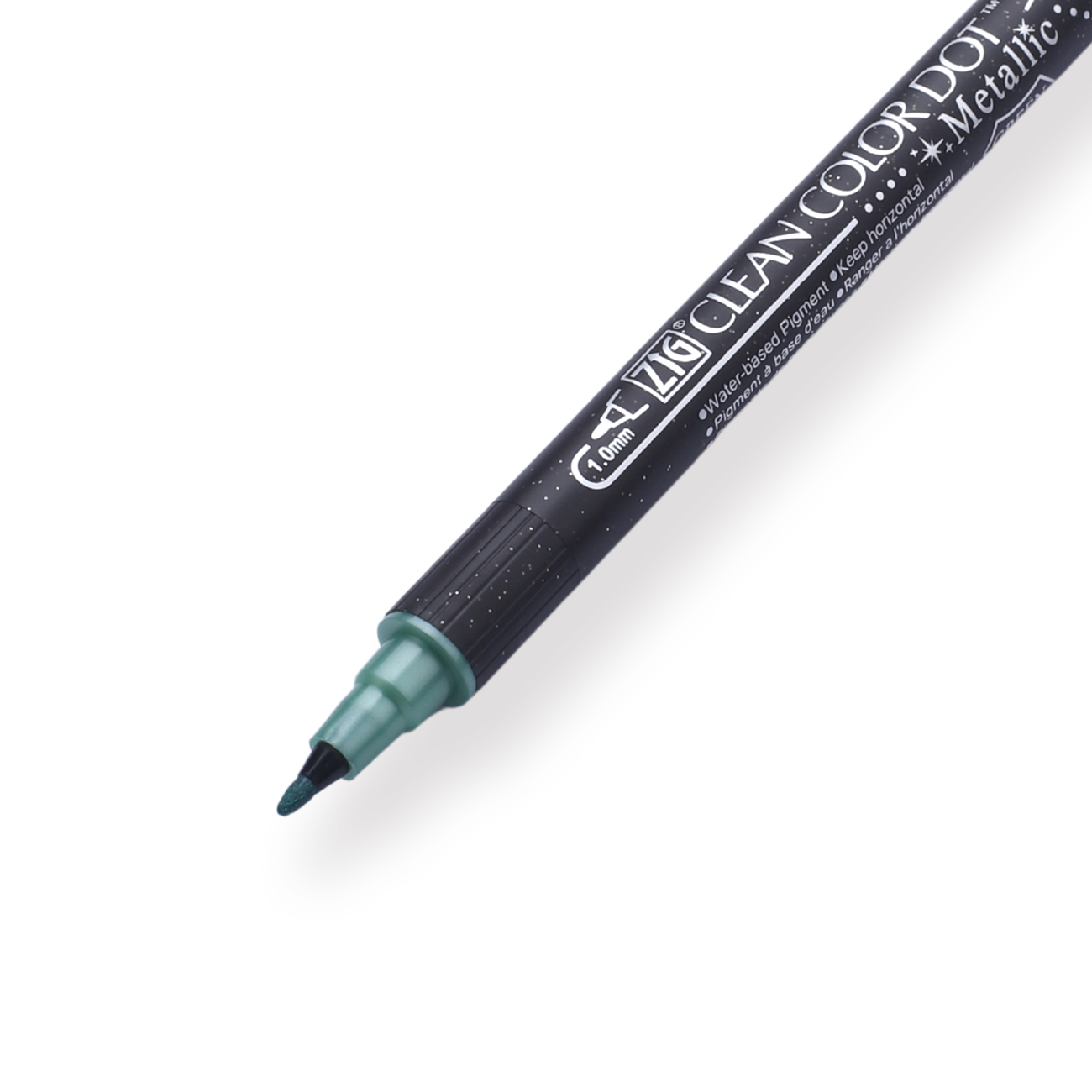 Kuretake Zig Clean Colour Dot Metallic Double-Sided Marker - Green 121