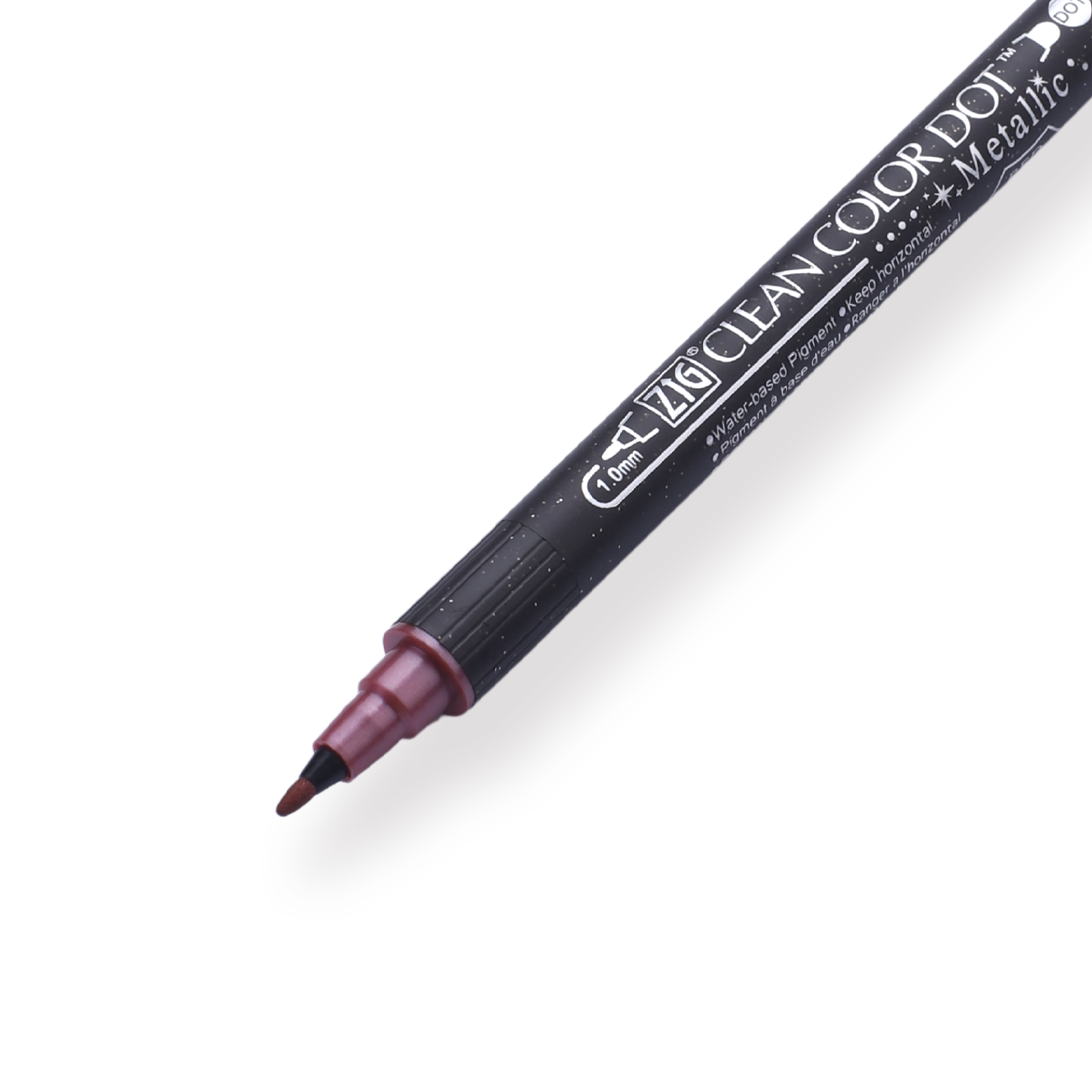 Kuretake Zig Clean Colour Dot Metallic Doppelseitiger Marker - Rot 126