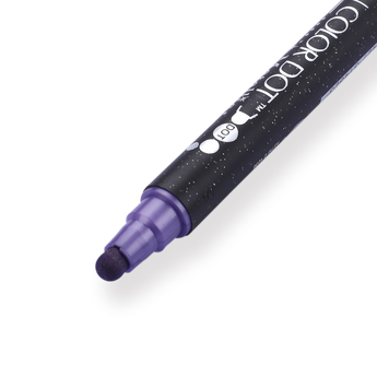 Kuretake Zig Clean Colour Dot Metallic Double-Sided Marker - Violet 124