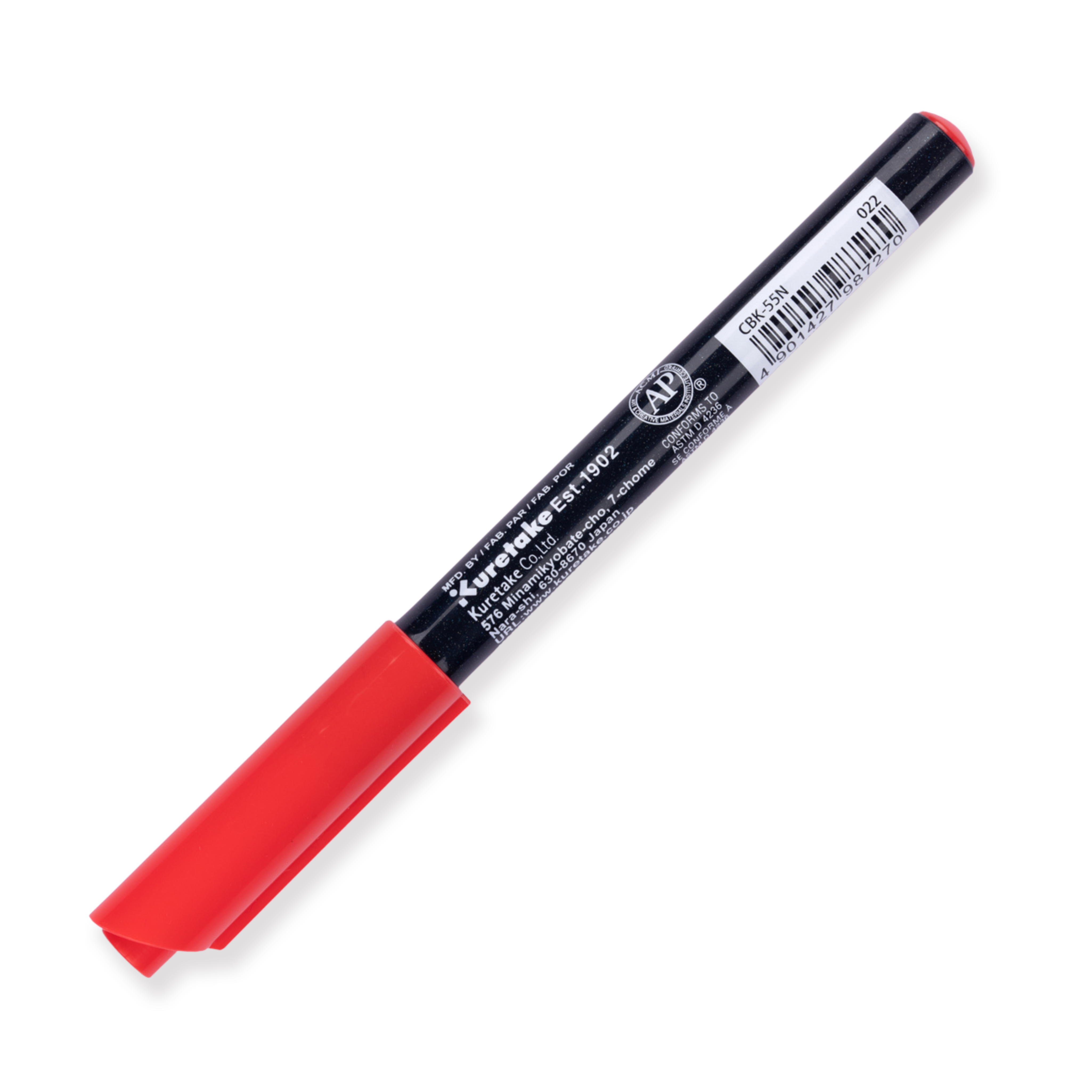 Kuretake Zig Fudebiyori Brush Pen - Rojo Carmín 022