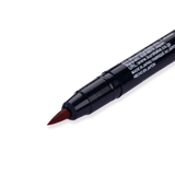 Kuretake Zig Fudebiyori Brush Pen - Carmine Red 022 - Stationery Pal