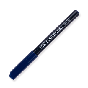 Kuretake Zig Fudebiyori Brush Pen - Deep Blue 035 - Stationery Pal