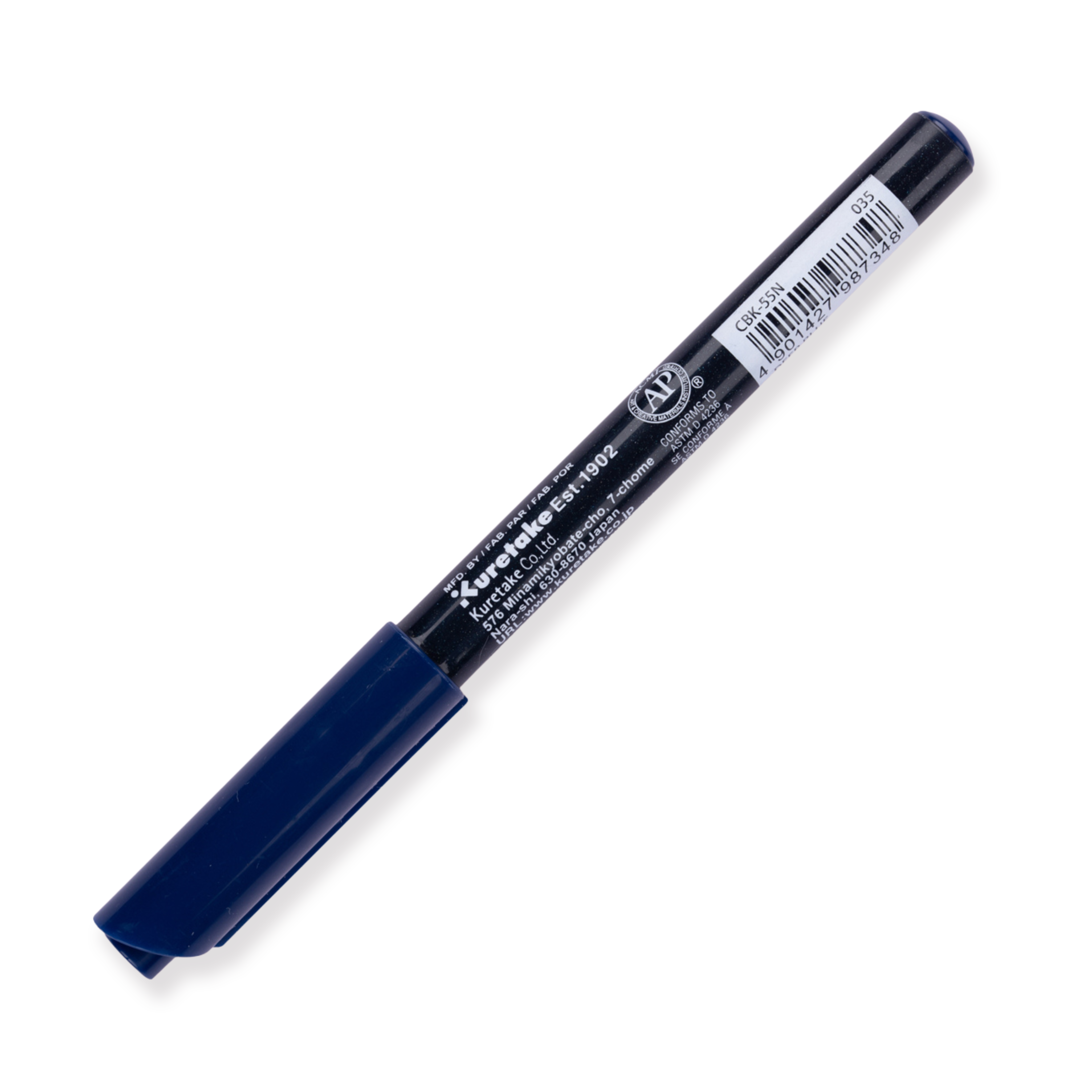 Kuretake Zig Fudebiyori Brush Pen - Azul profundo 035