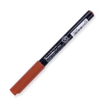 Kuretake Zig Fudebiyori Brush Pen - Deep Reddish Brown 602 - Stationery Pal