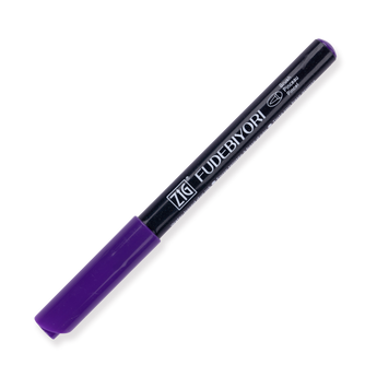 Kuretake Zig Fudebiyori Brush Pen - Deep Violet 084 - Stationery Pal