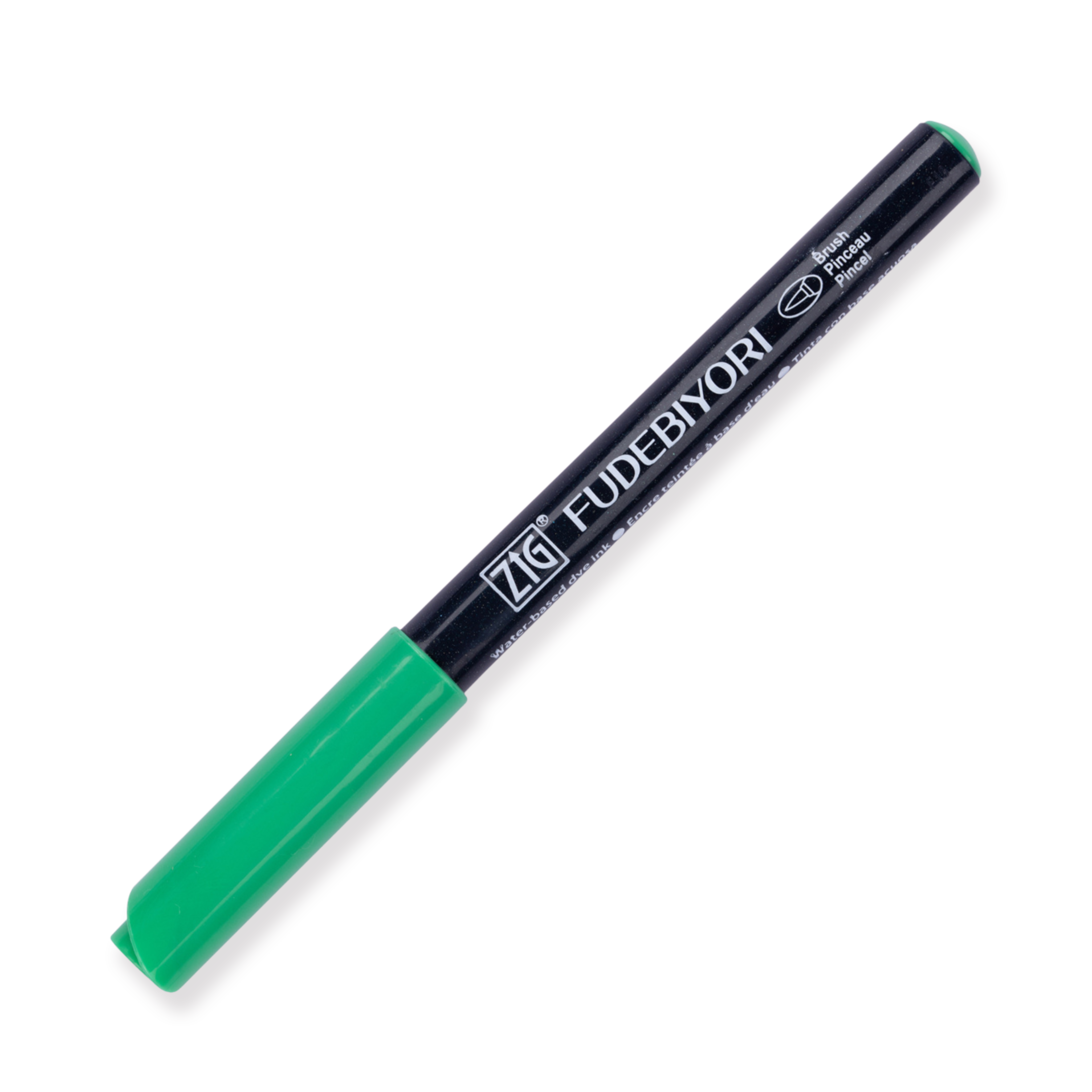 Kuretake Zig Fudebiyori Brush Pen - Verde esmeralda 048