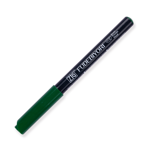 Kuretake Zig Fudebiyori Brush Pen - Green 040 - Stationery Pal