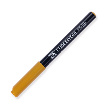 Kuretake Zig Fudebiyori Brush Pen - Ochre 063 - Stationery Pal