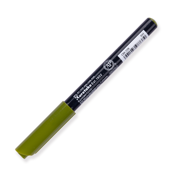 Kuretake Zig Fudebiyori Brush Pen - Olive Green 043 - Stationery Pal