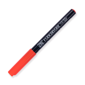 Kuretake Zig Fudebiyori Brush Pen - Red 020 - Stationery Pal